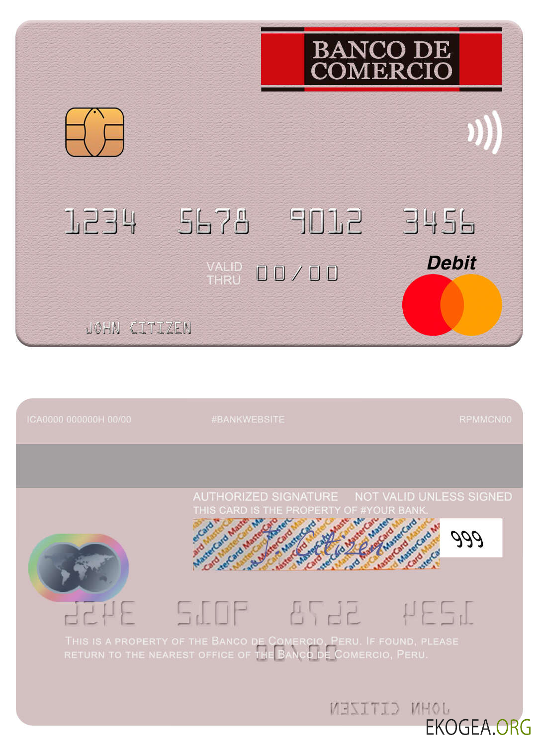 Carte Mastercard Pérou Banco de Comercio